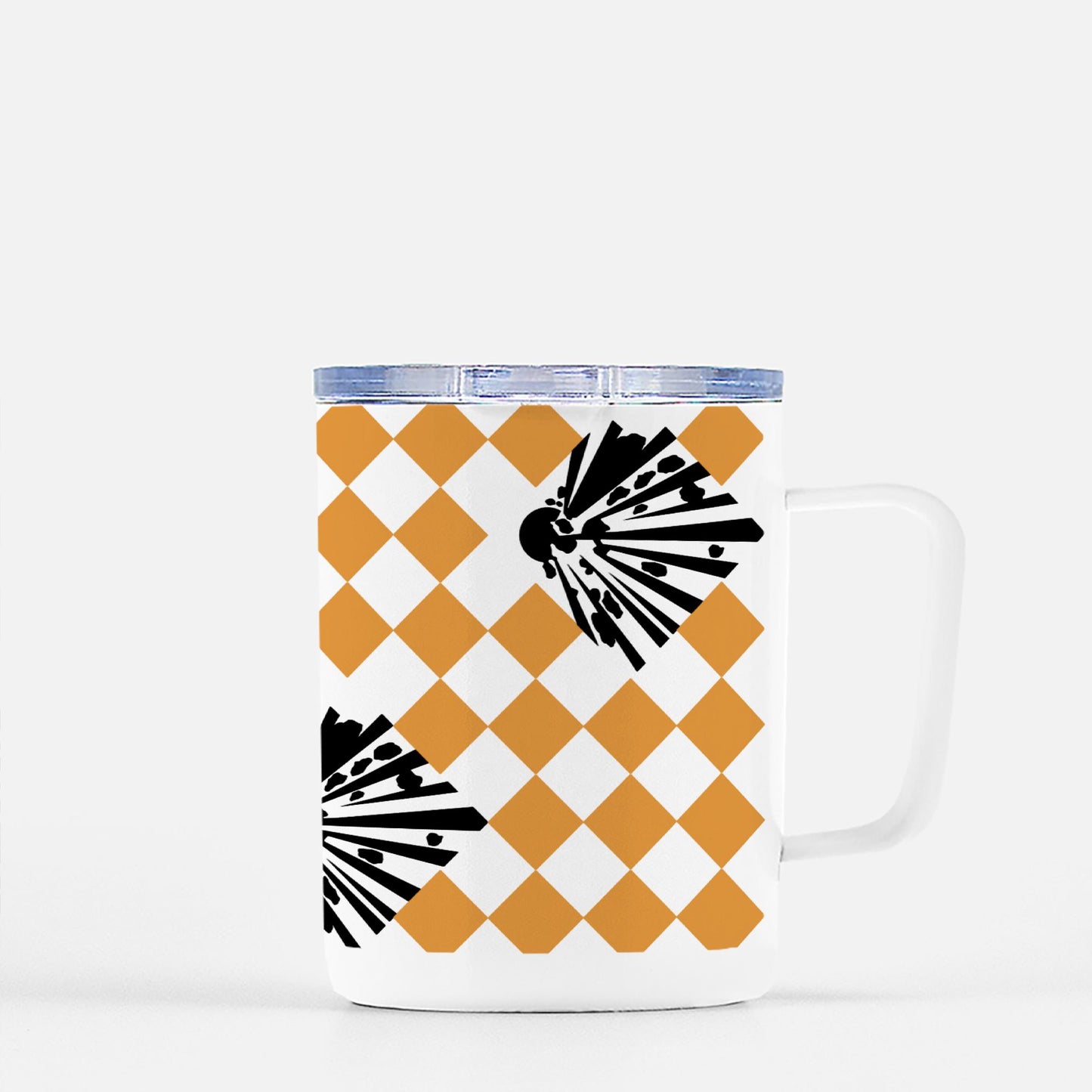 Travel Mug - "High Explosives Placard Harlequin"