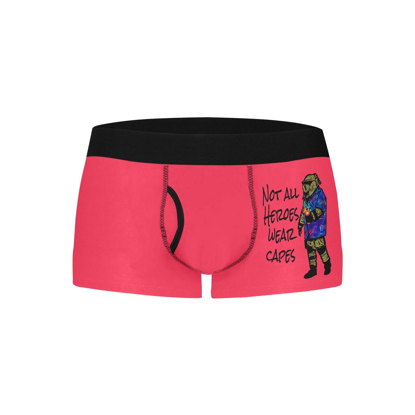 Men's Boxer Briefs with Fly - "Not all Heroes wear capes"