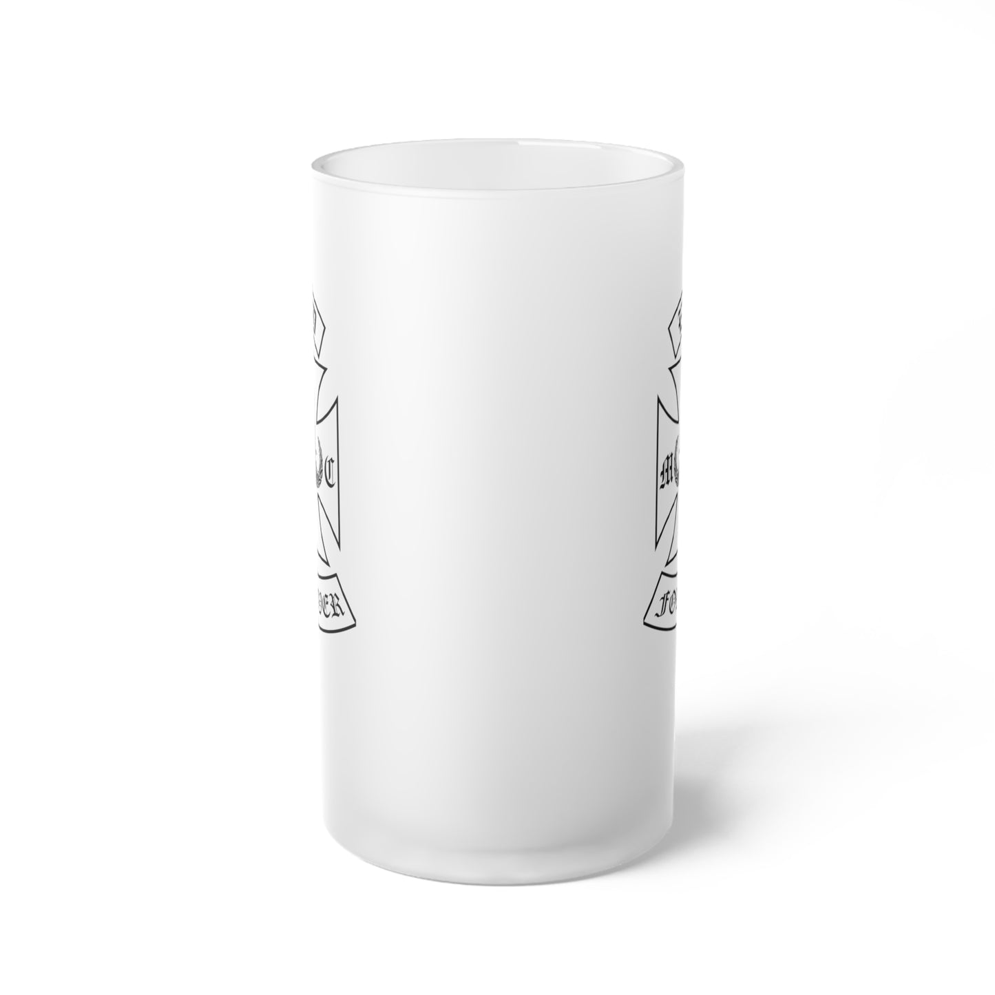 Frosted Glass Beer Stein — Classic Frosted Mug for Beer Lovers