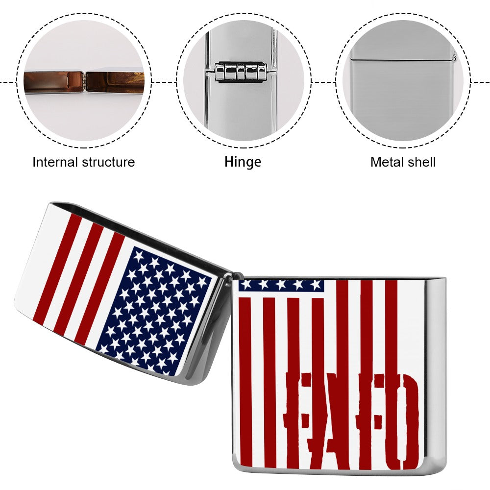 Lighter Casing - "FAFO Vertical American Flag" (RWB)