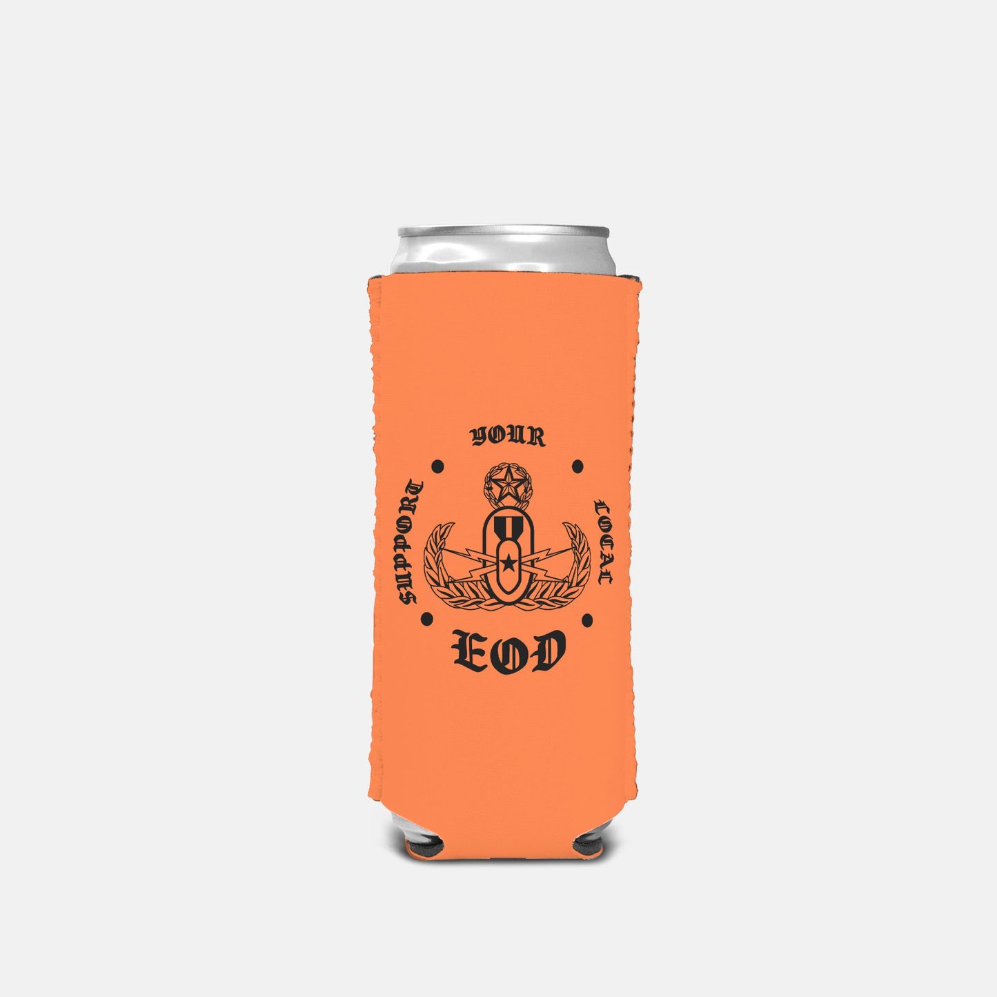 Print On Demand - Slim Can Cooler - "High Explosives Hazard"