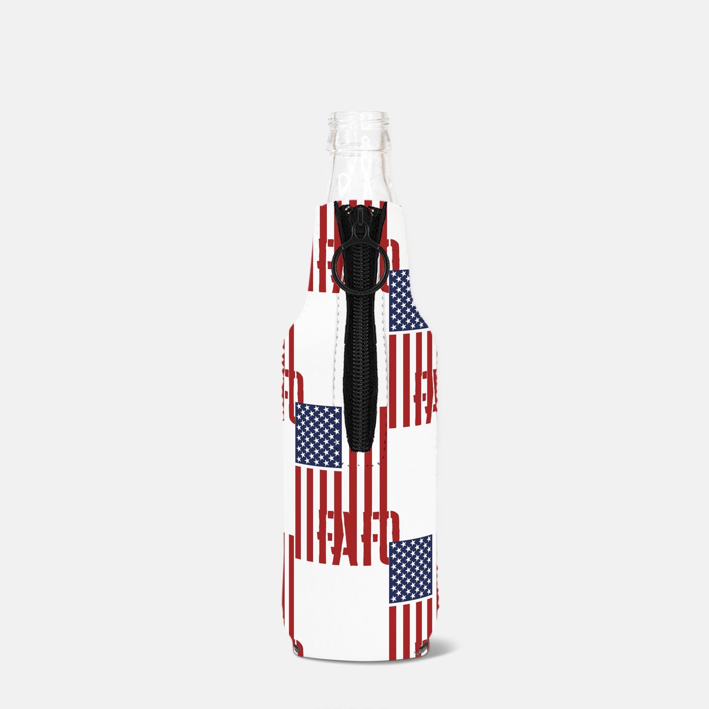 Print On Demand - Bottle Wrap - "FAFO American Flag" (Vertical RWB)