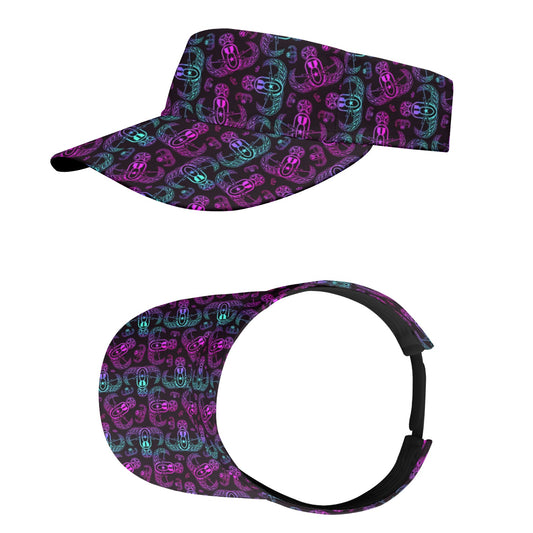 Sports Visor - "EOD BOMBre" (Pink/Turquoise/Purple)