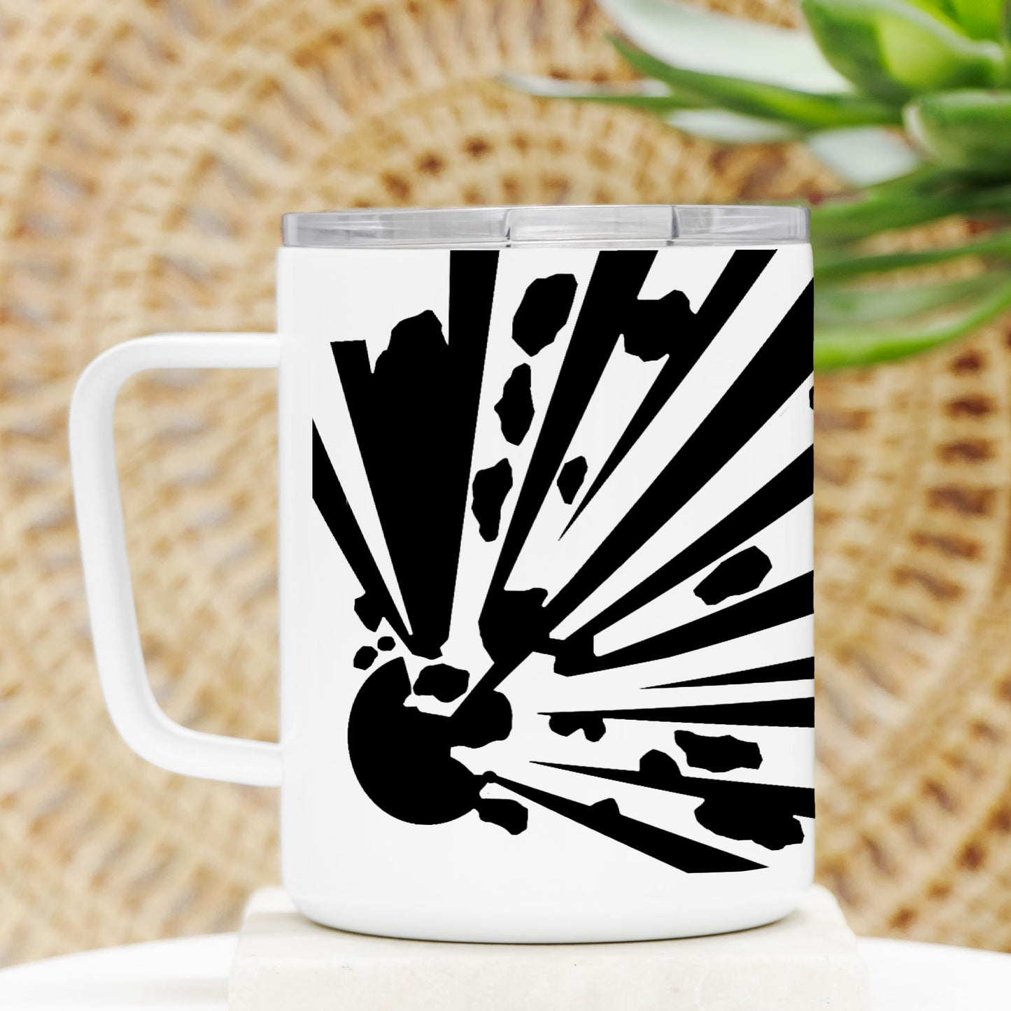 Travel Mug - "High Explosives Hazard"