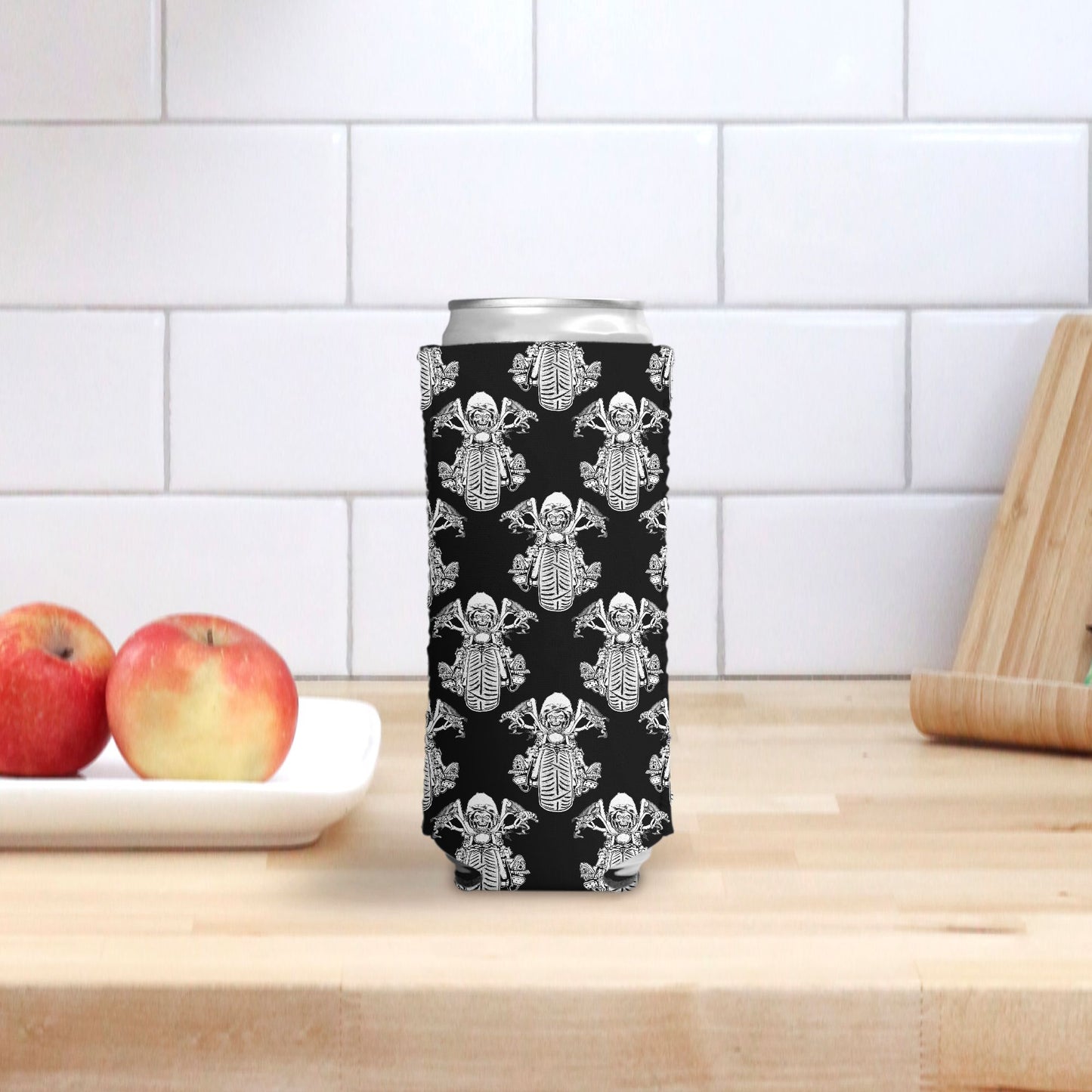 Print On Demand - Slim Can Cooler - "Bomb Suit Bikers"