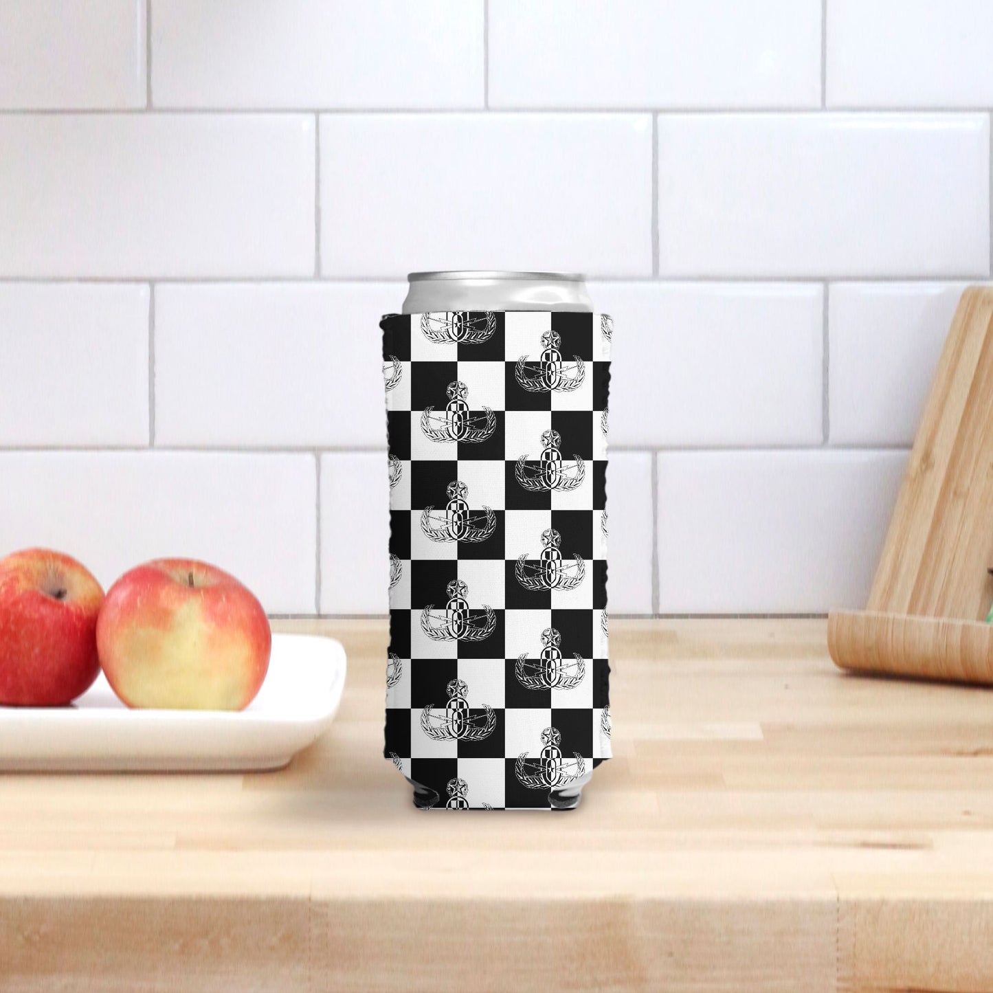 Print On Demand - Can Cooler (Slim) - "EOD Checkered Flag"
