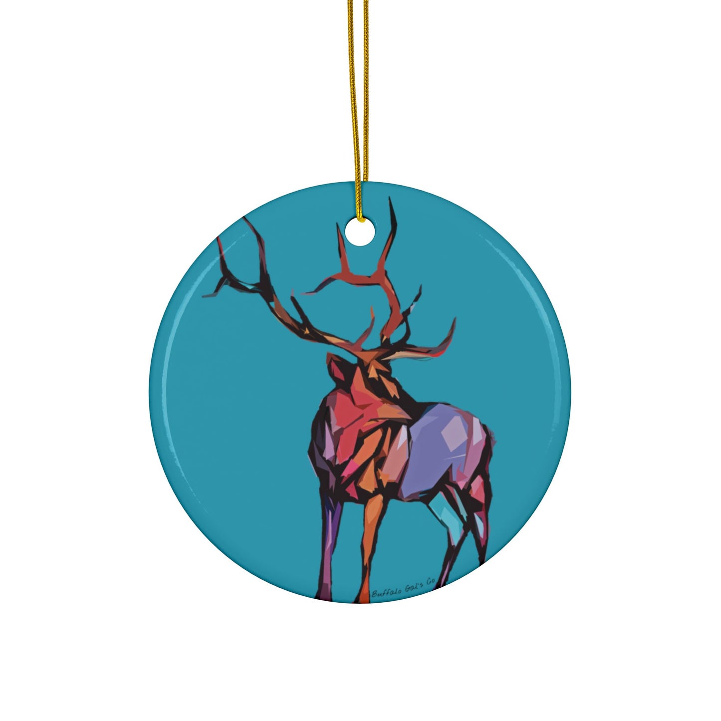 Ornament - "Abstract Elk"