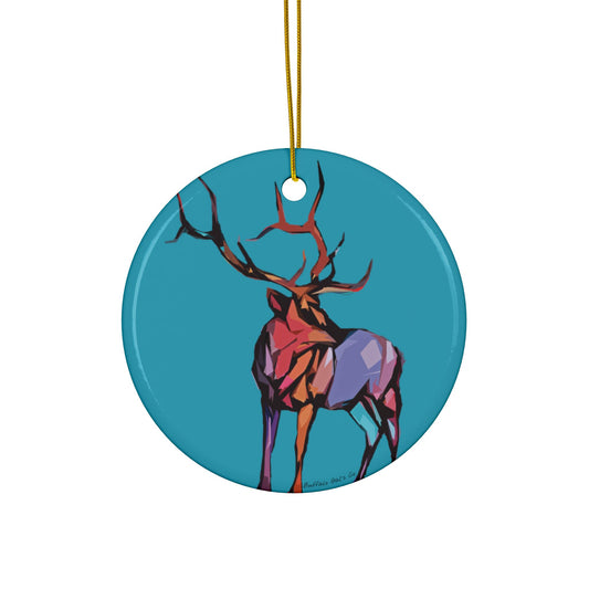 Ornament - "Abstract Elk"