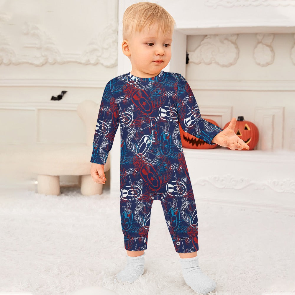 Baby Romper - "It's 5 o'clock Somewhere" (Red, White, & Blues)