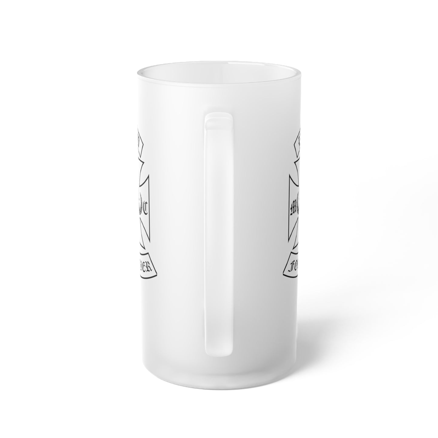 Frosted Glass Beer Stein — Classic Frosted Mug for Beer Lovers