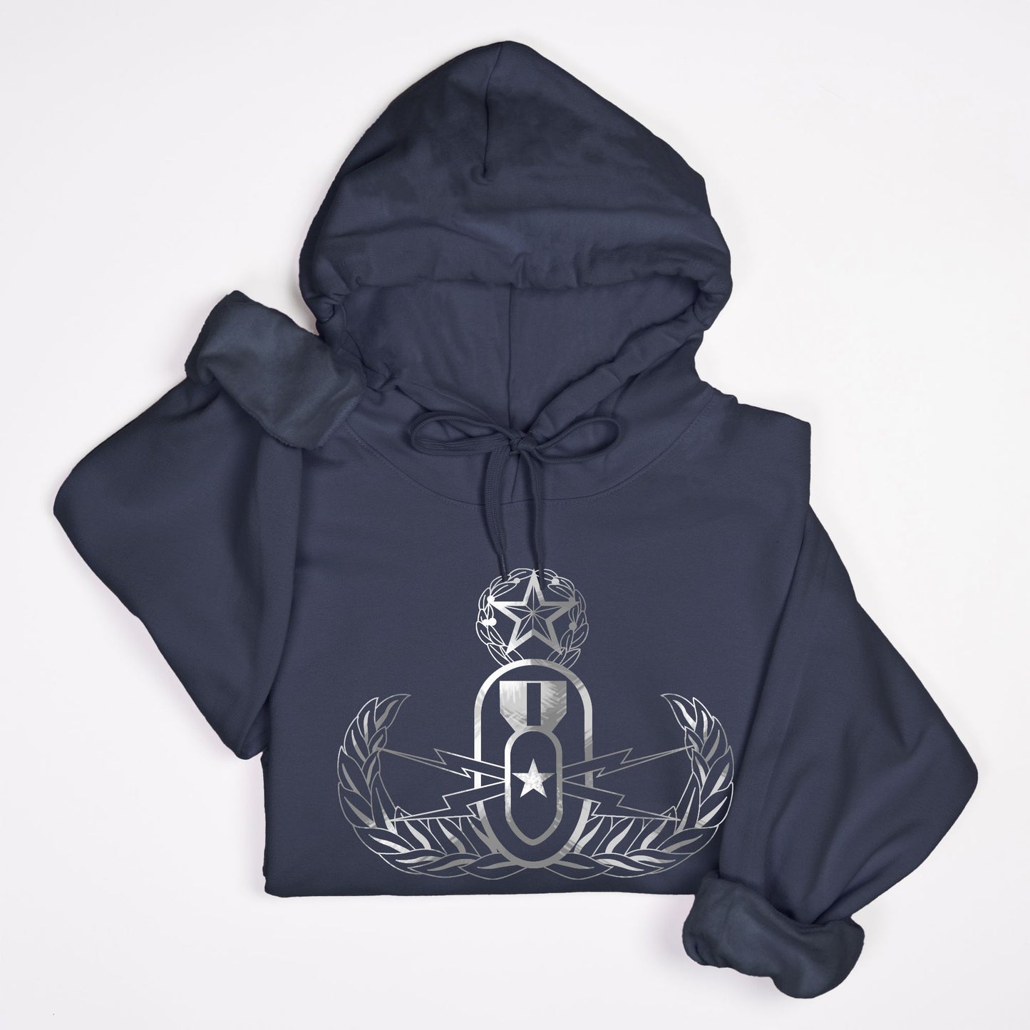 Hoodie - "It's 5 o'clock Somewhere" (EOD Master Badge: BW) (Navy)
