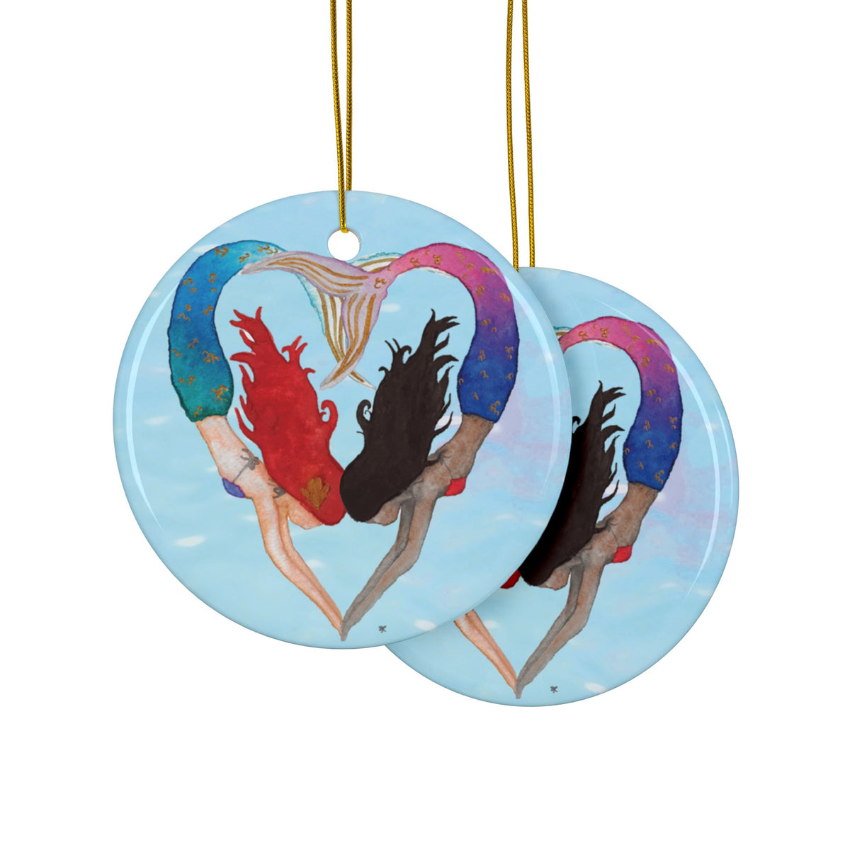 Ornament - "I Heart Mermaids"