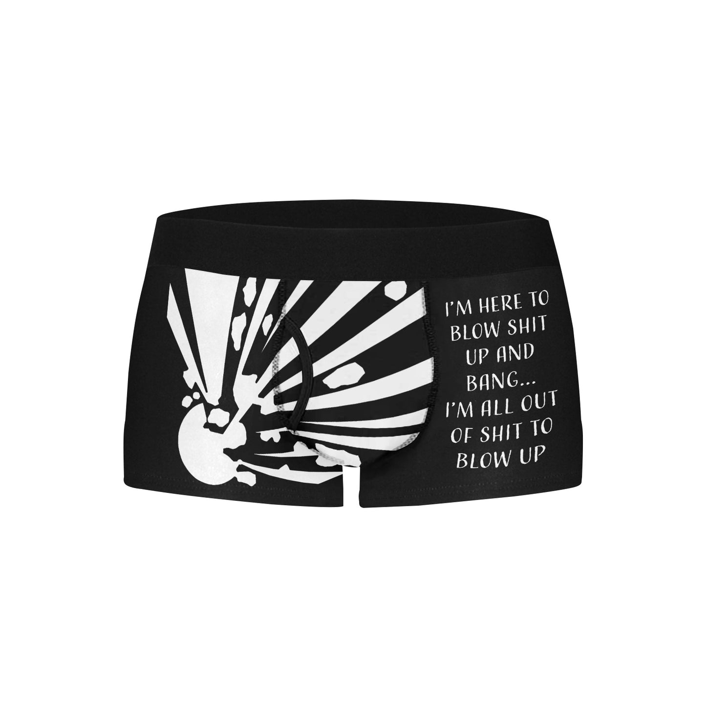 Men's Boxer Briefs with Fly - "Here to BANG"