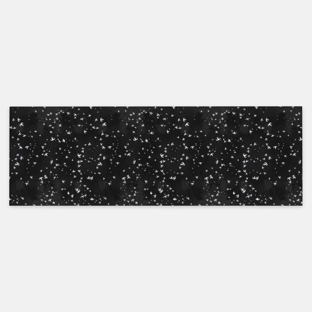 Pashmina Scarf - "EOD Confetti" (White on Black)