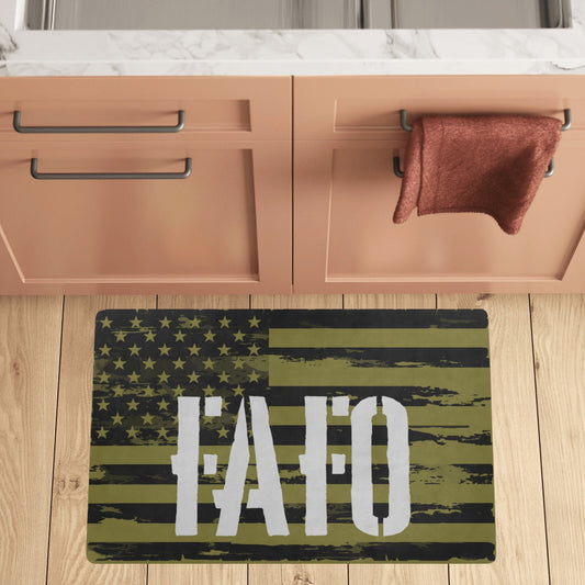 Indoor/Outdoor Mat - "FAFO" (OD Flag)
