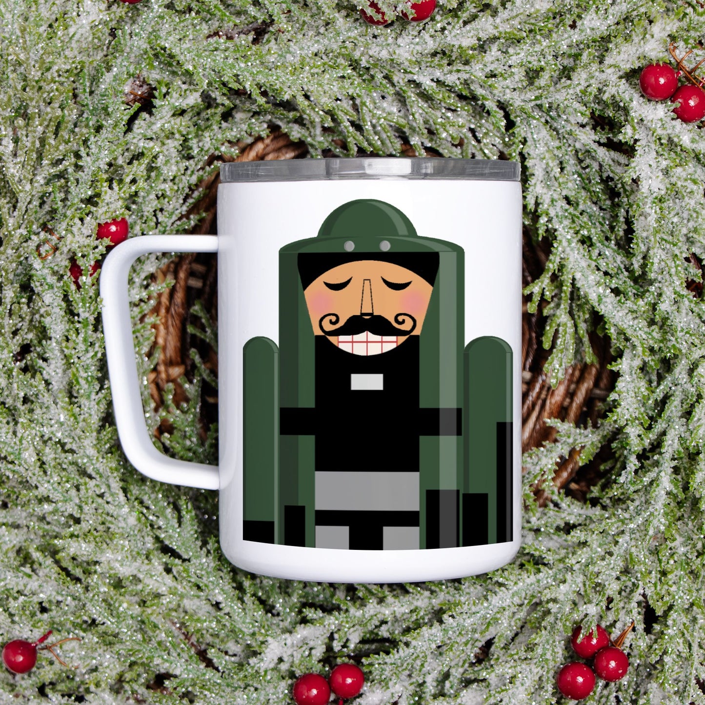 Travel Mug - "Bomb Suit Nutcracker"
