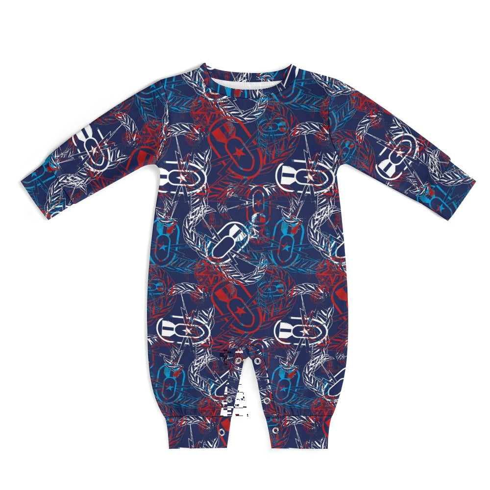 Baby Romper - "It's 5 o'clock Somewhere" (Red, White, & Blues)