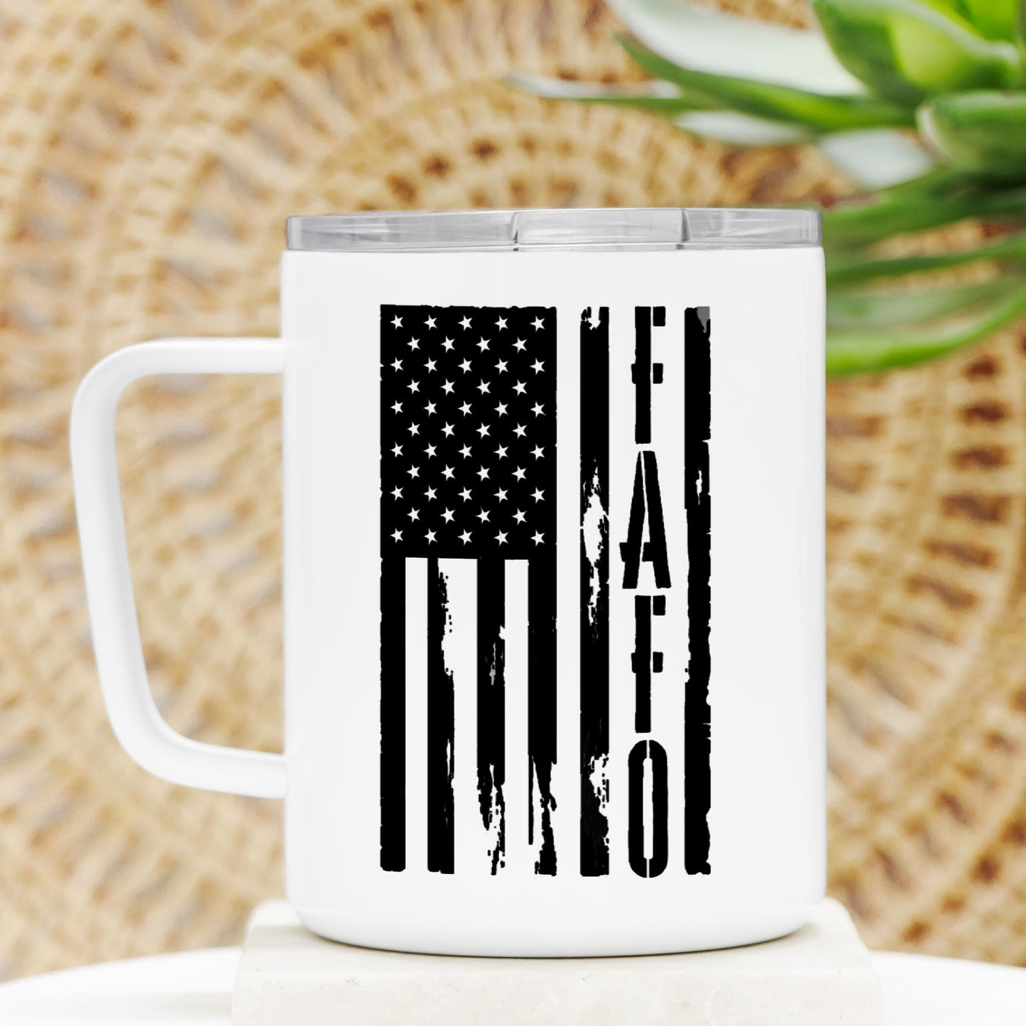 Travel Mug - "FAFO American Flag" (Vertical)