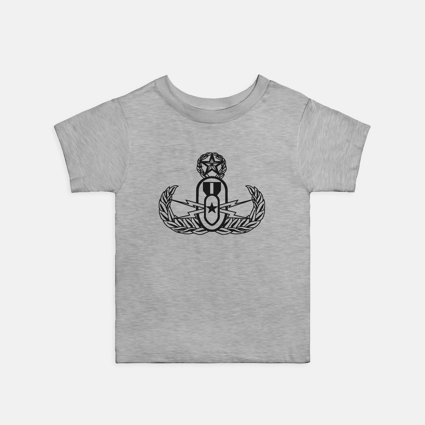Toddler T-shirt - "EOD Master Badge" (Black on Grey)