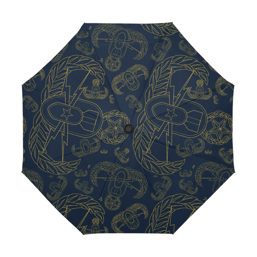 Umbrella - "EOD Mixed Badges" (Gold on Dark Blue)