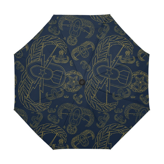 Umbrella - "EOD Mixed Badges" (Gold on Dark Blue)