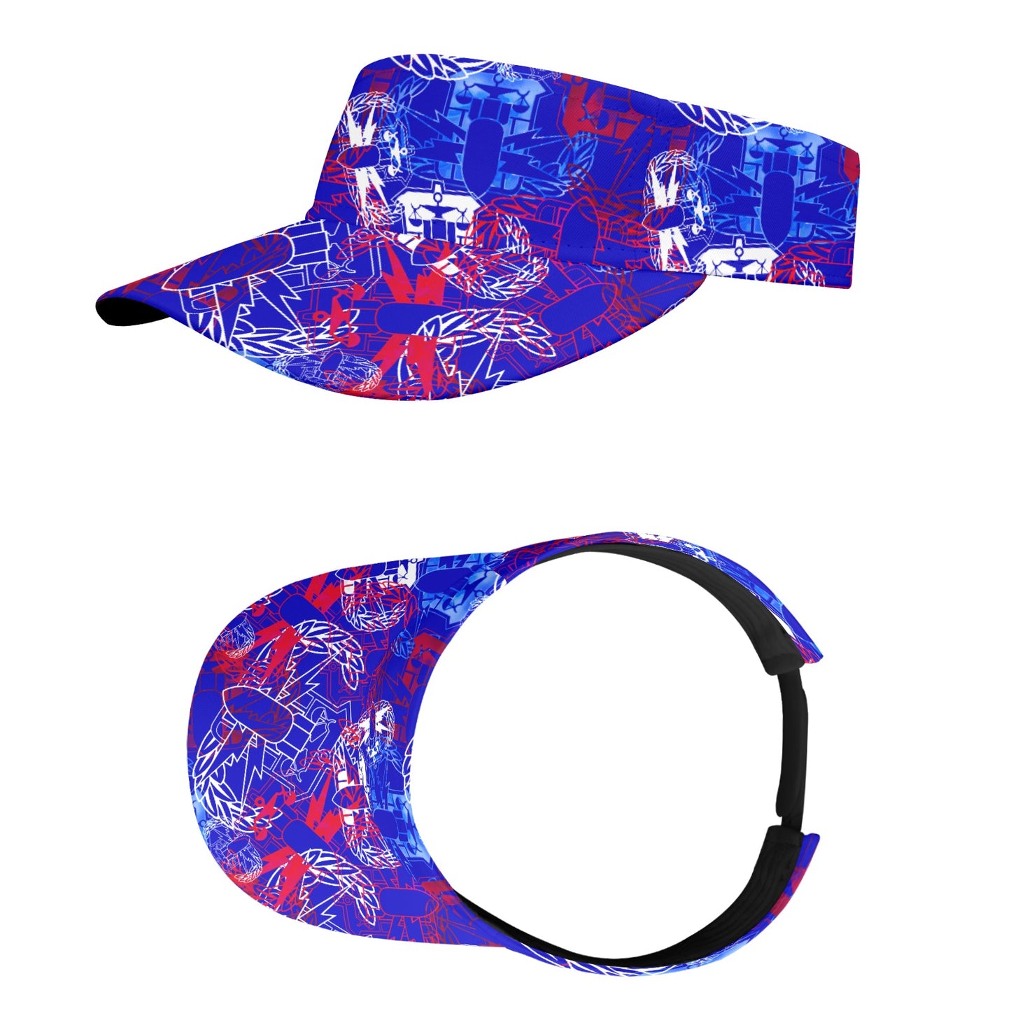 Sports Visor - "It's 5 o'clock Somewhere" (HDS RWB)