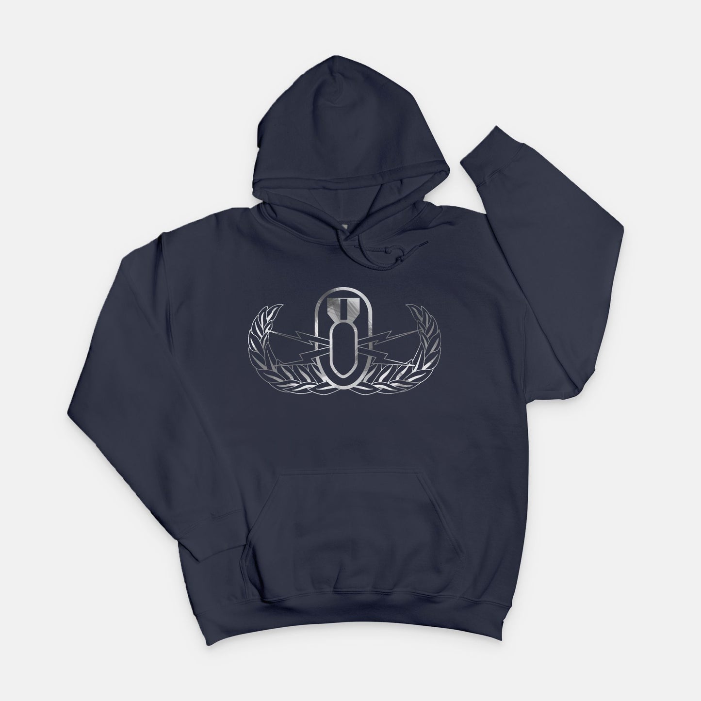 Hoodie - "It's 5 o'clock Somewhere" (EOD Basic Badge: BW) (Navy)