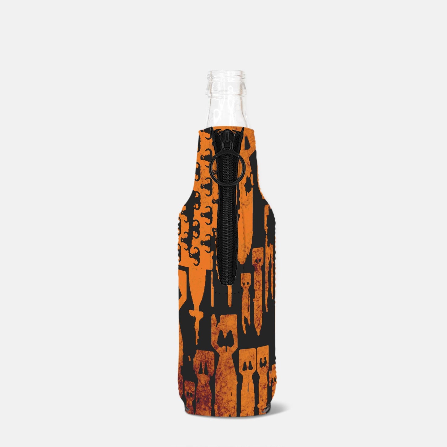 Print On Demand - Bottle Wrap - "EOD Bomb Flag" (Orange on Black)