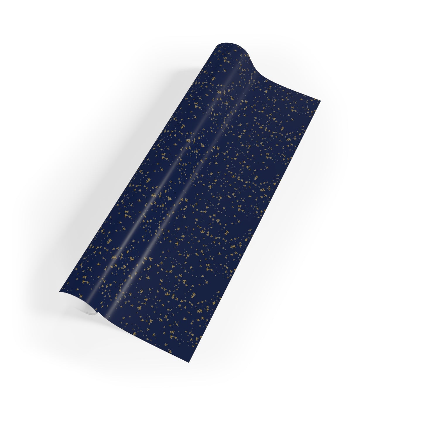 Wrapping Paper - "EOD Mixed Badges" (Gold on Dark Blue)