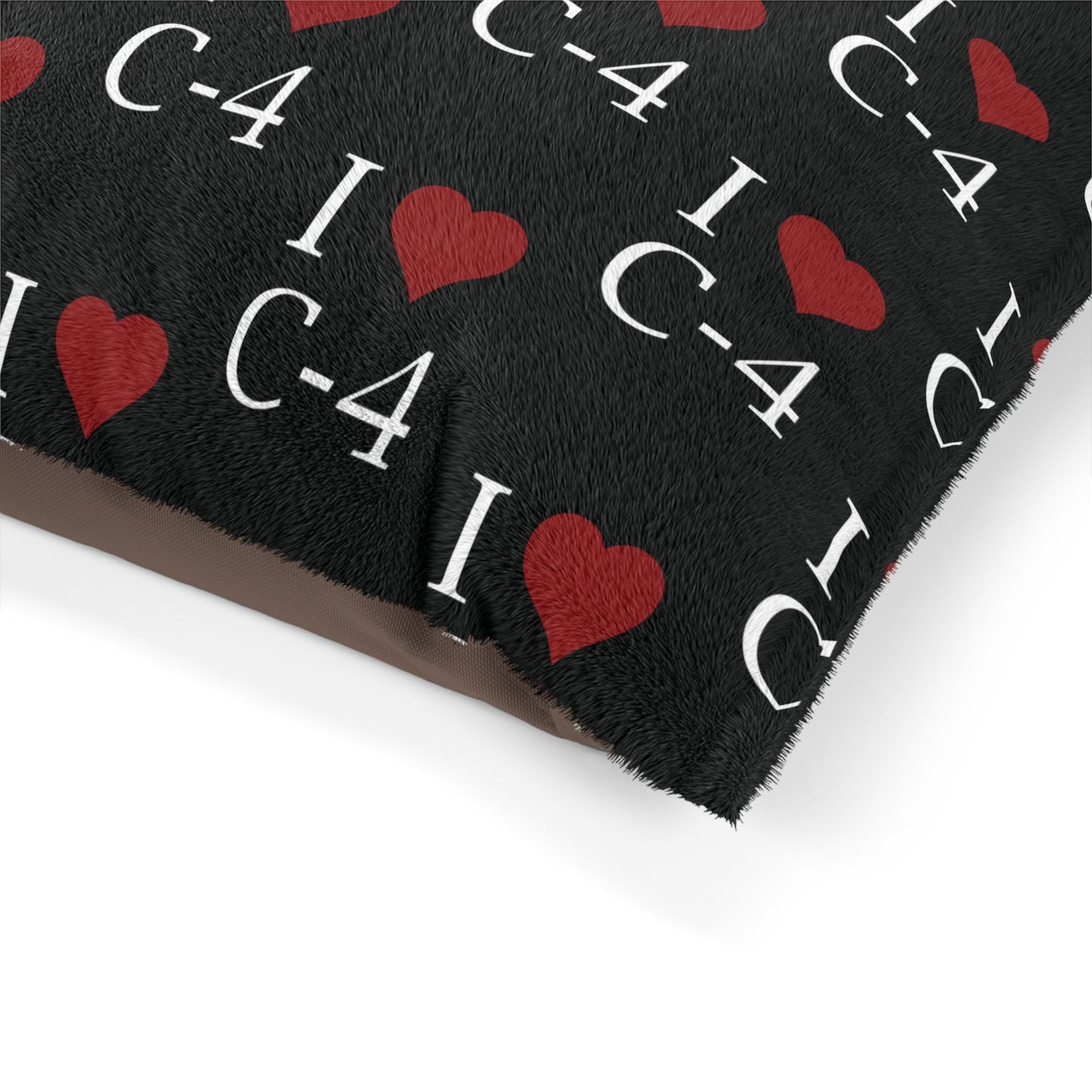 Pet Bed — "I Heart C-4"