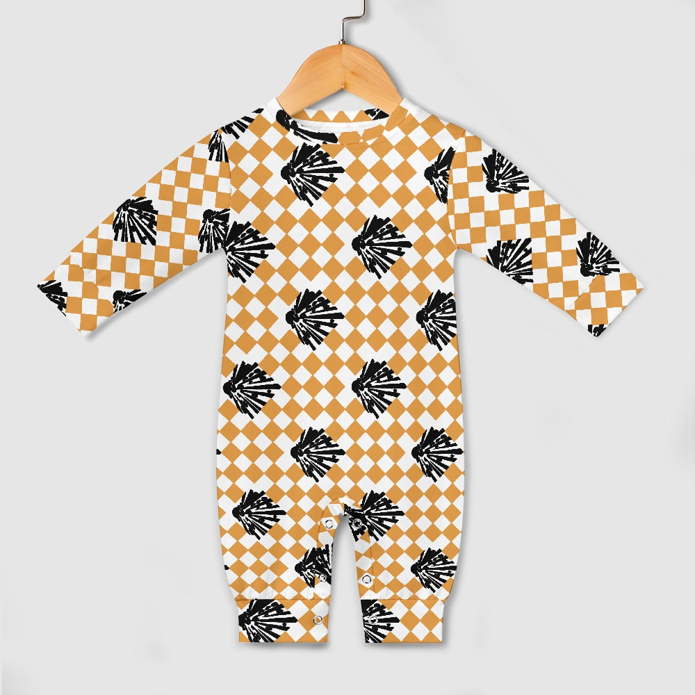 Baby Romper - "High Explosives Placard Harlequin"
