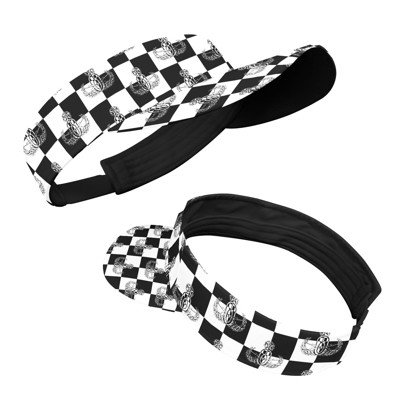 Sports Visor - "EOD Checkered Flag"