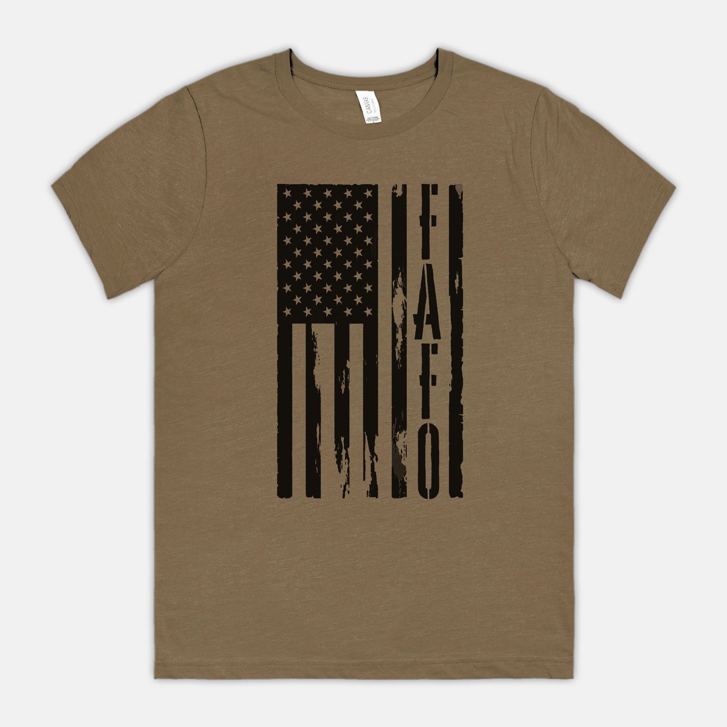 Soft T-shirt - "FAFO Vertical American Flag"