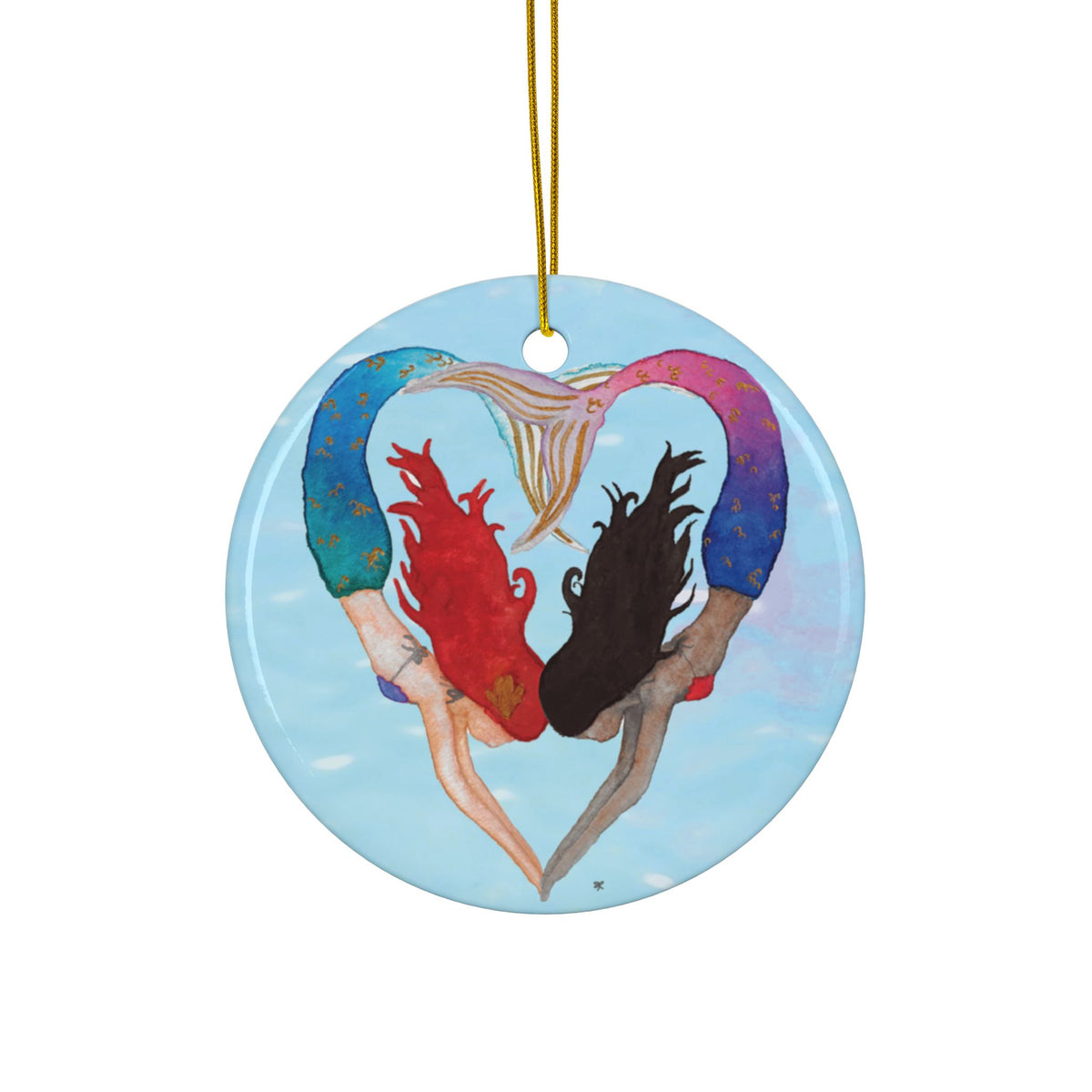 Ornament - "I Heart Mermaids"