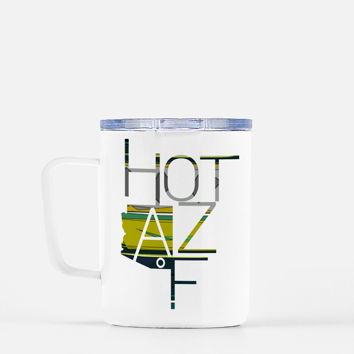 Travel Mug - "Hot AZ F" (Chartreuse)