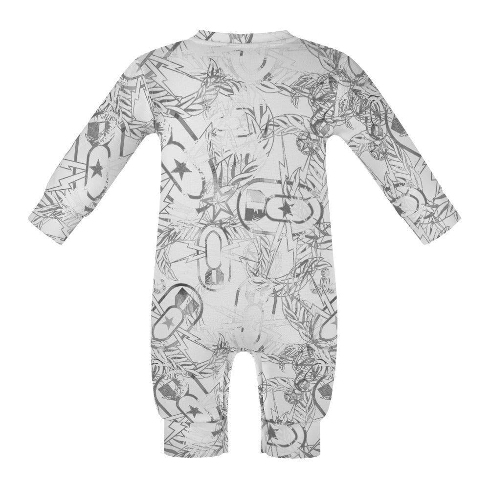 Baby Romper - "It's 5 o'clock Somewhere" (Silver)