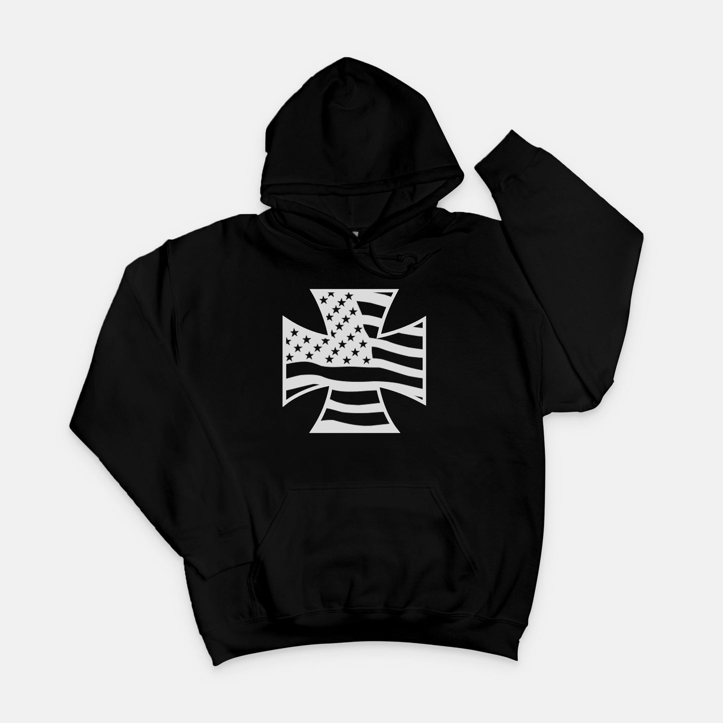 Hoodie - "American Iron Cross"