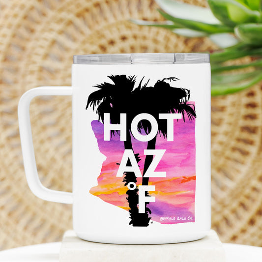 Travel Mug - Hot AZ F (Palm Trees)