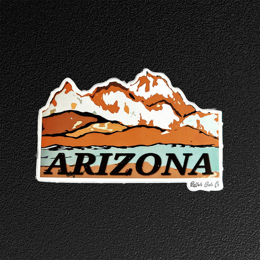 ARIZONA Mountains Vinyl Sticker/Decal