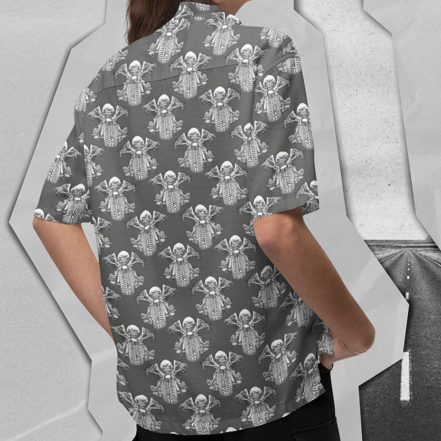 Hawaiian Shirt - "Bomb Suit Biker" CUSTOM ORDER