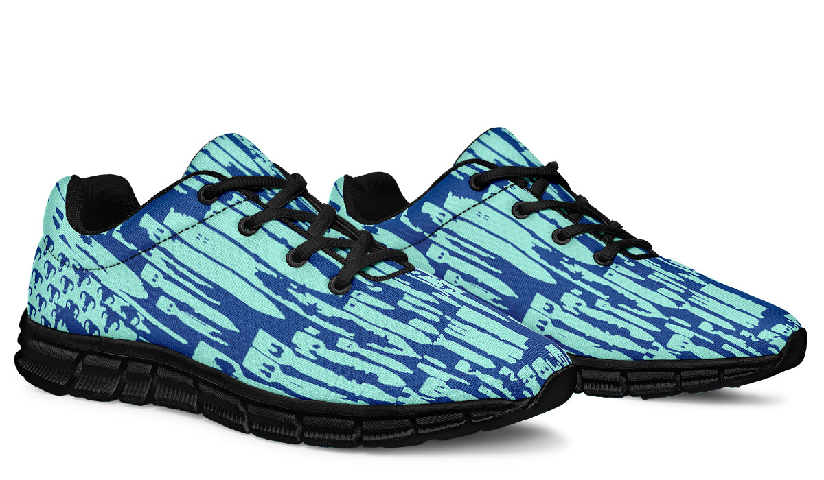 Print On Demand - Sneakers - "EOD Bomb Flag" (Blues)