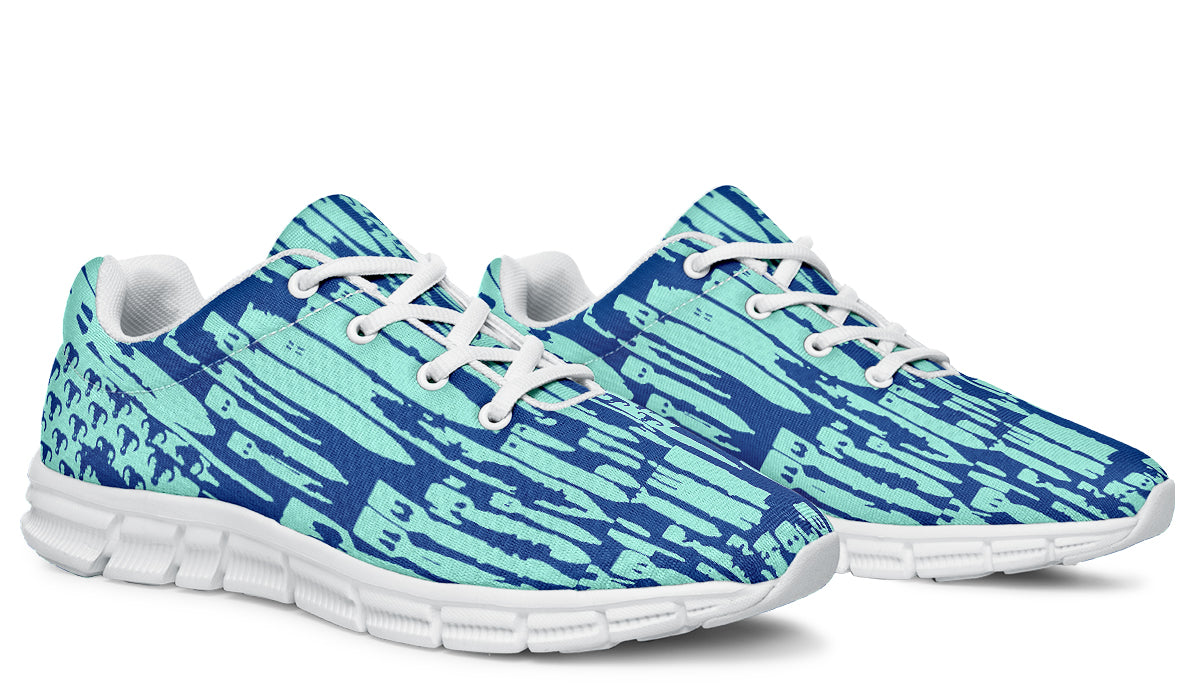 Print On Demand - Sneakers - "EOD Bomb Flag" (Blues)