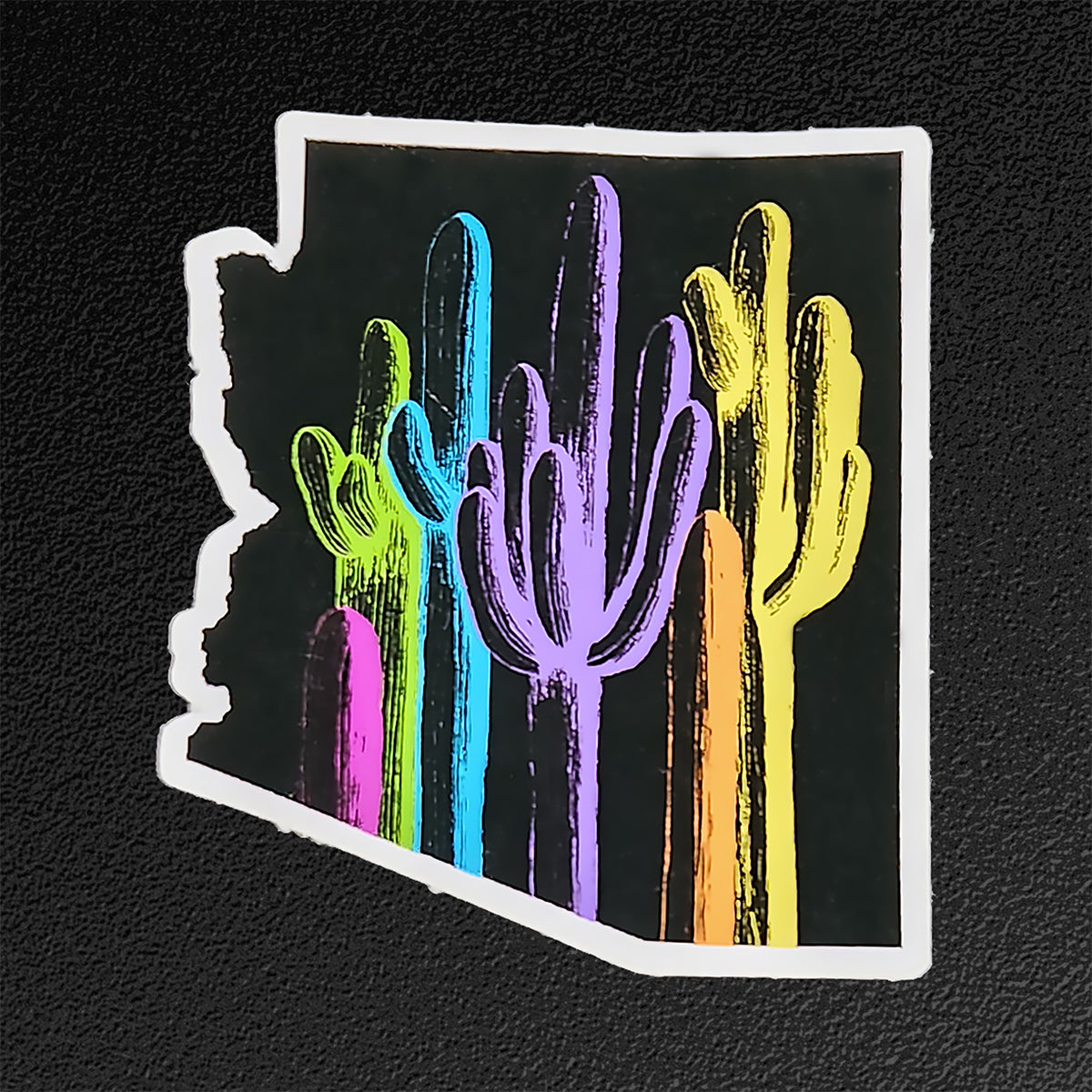 "Arizona Palette on Black" Vinyl Sticker/Decal