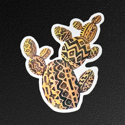 "Aztec Prickly Pear" Vinyl Sticker/Decal