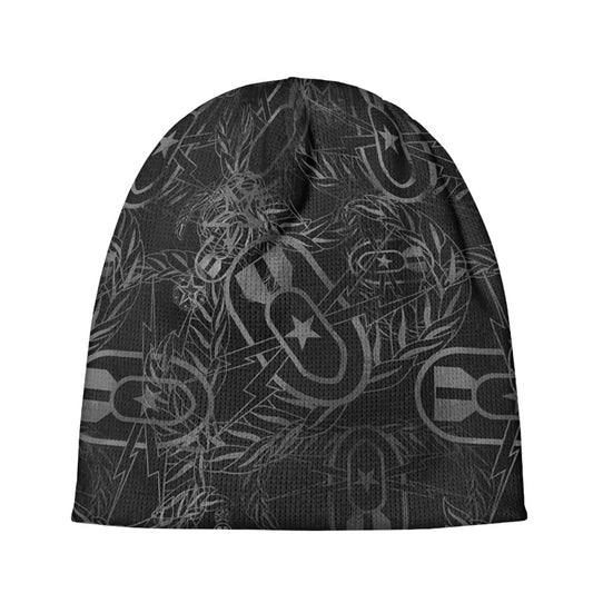 Beanie - "It's 5 o'clock Somewhere" (Grey on Black)