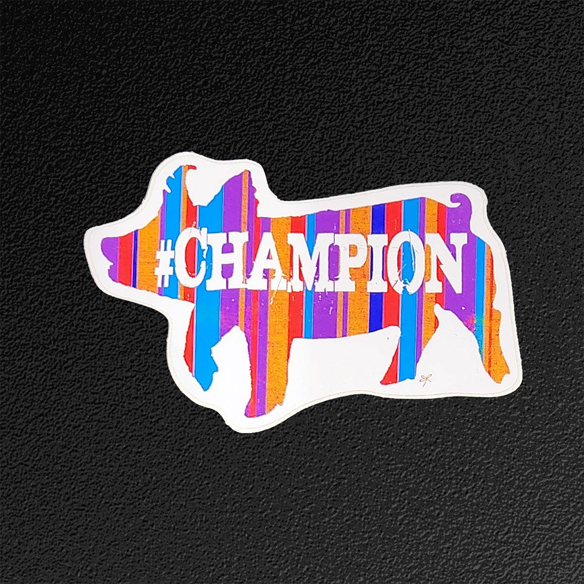 "#Champion" Vinyl Sticker/Decal