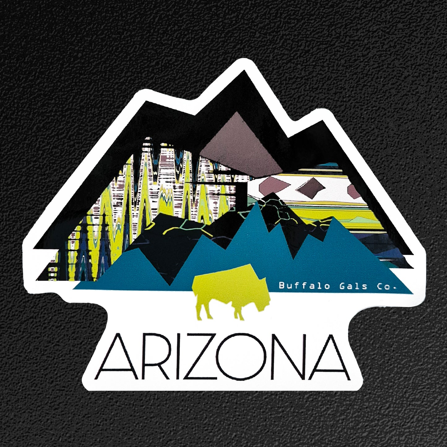 Vinyl Sticker/Decal - "Chartreuse Mountains ARIZONA"