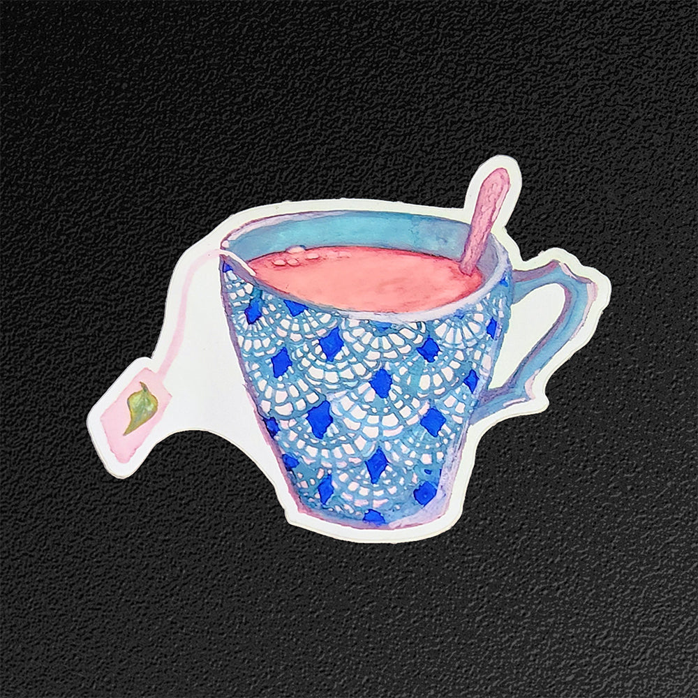 Cup of Tea Vinyl Sticker/Decal