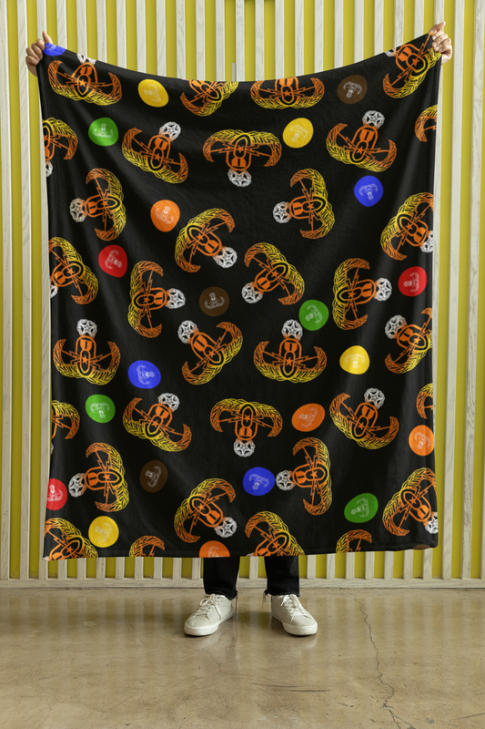 "HallowEOD Candy" Plush Throw Blanket