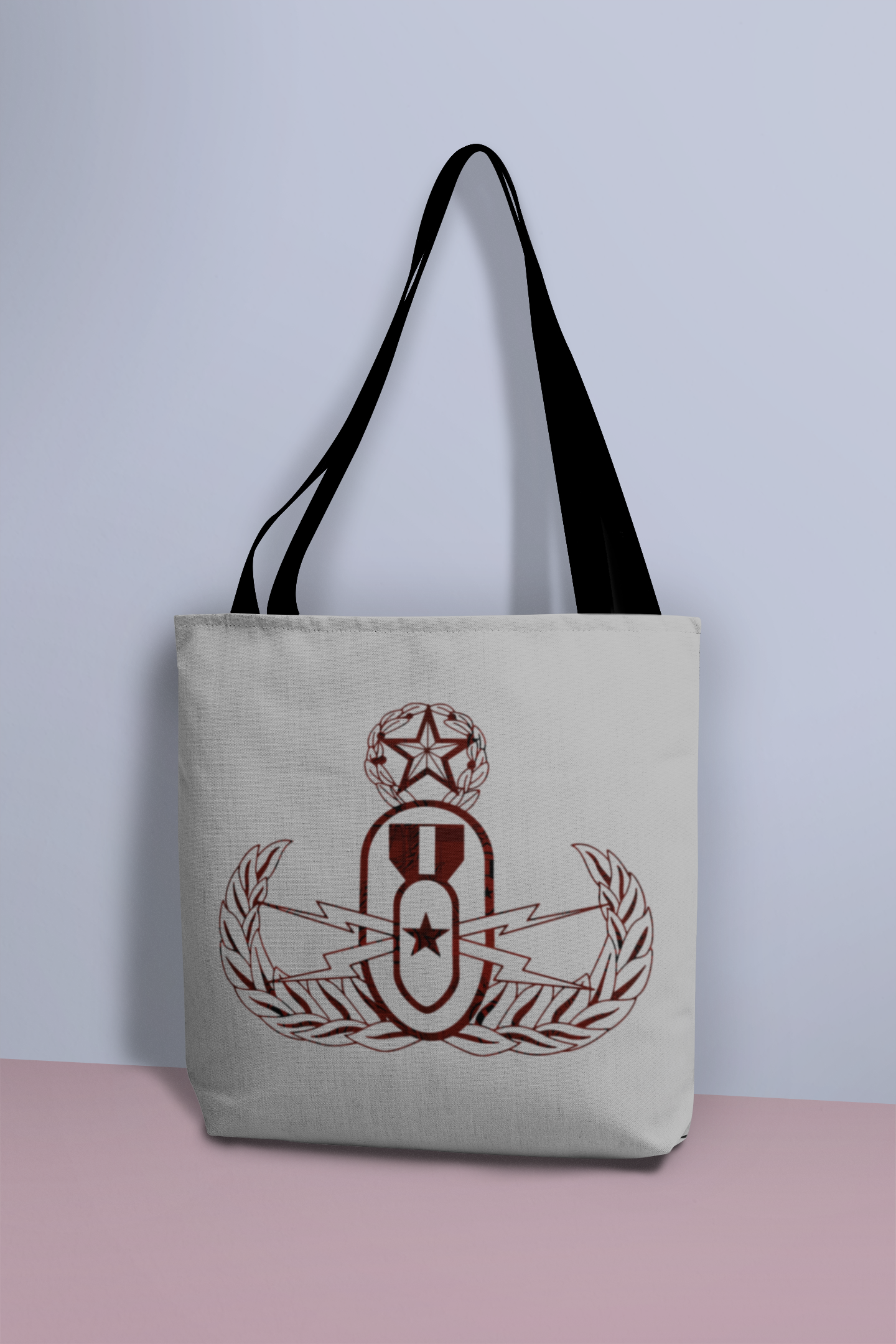 "EOD Red Plaid Badge" Tote Bag